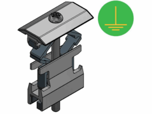 Alu mid panel clamp for alu profile - T30 - clamping range 28-50mm