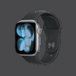 Apple Watch Series 11 GPS 46mm Space Grey Aluminium Case With Black Sport Band MEV44 M/L