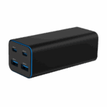 USB punjač 2xType-C + 2xUSB-A 4-port 100 W GaN USB PowerDelivery fast charger, black, GEMBIRD, TA-UC-2A2C-PD100-01-BK