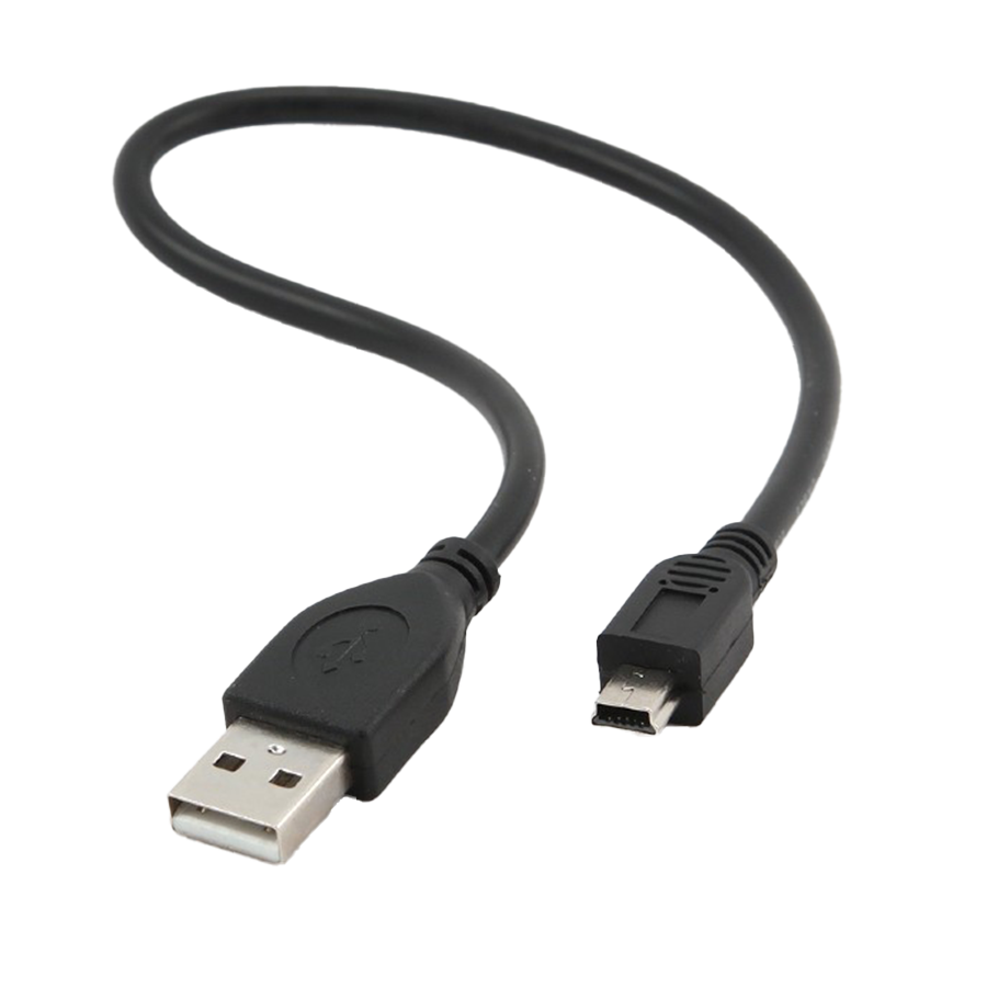 USB 2,0 PRO kabal A-mini 5PM 30cm, GEMBIRD CCP-USB2-AM5P-1