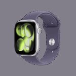 Apple Watch Series 11 GPS 46mm Silver Aluminium case+purple fog SB MEV94 S/M