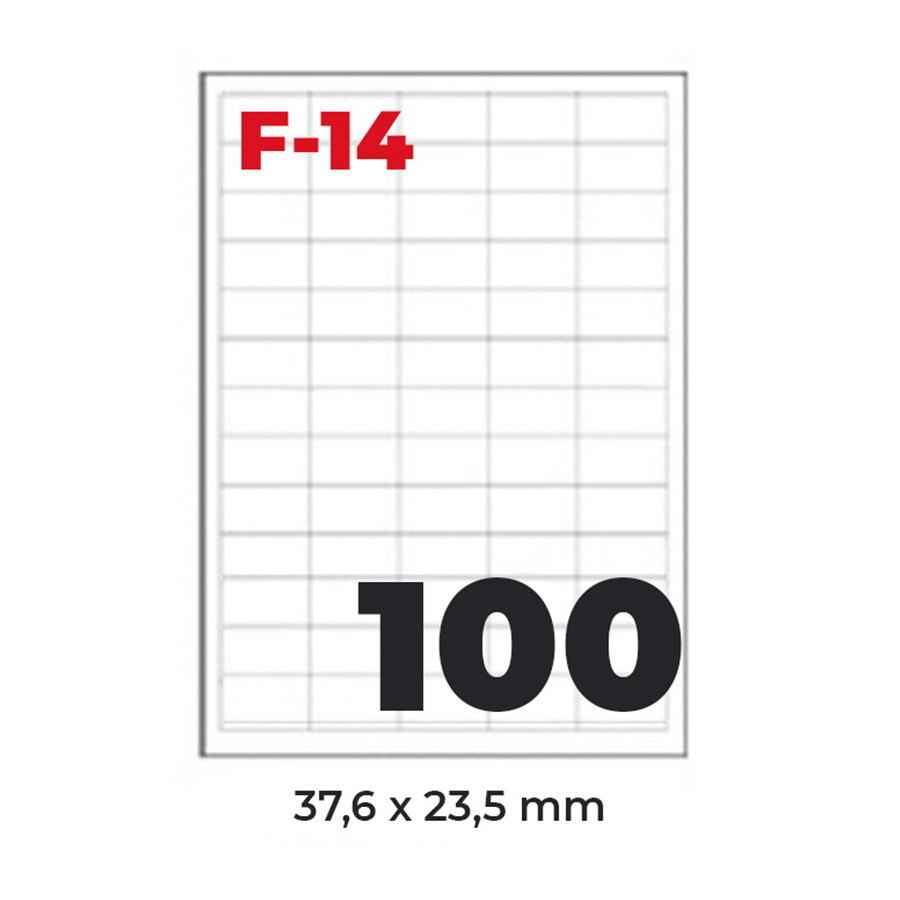 NALJEPNICA 37,6×23,5 FORNAX F-14 ,100/1