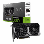 ASUS VGA DUAL-RTX5060-O8G 8GB GDDR7 OC, 128-bit, 3x DP, 1x HDMI