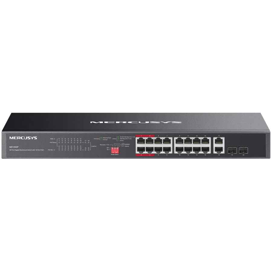 Mercusys MS120GP 20-Port Gigabit Rackmount Switch