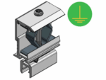 End panel clamp for alu profile - T30 - clamping range 28-50mm
