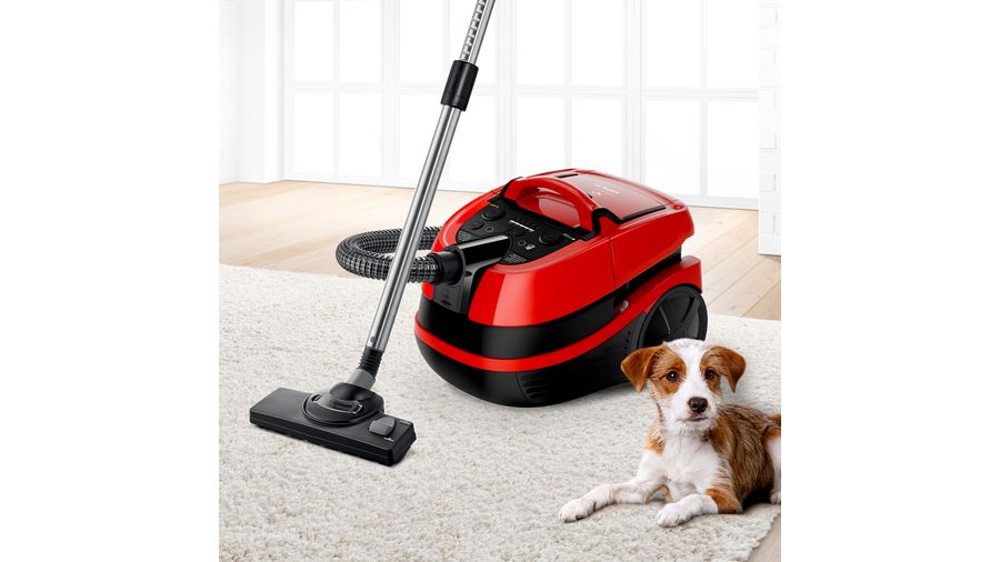BOSCH Wet & Dry Usisivač Serie 4|, CRVENI, ProAnimal 2100W