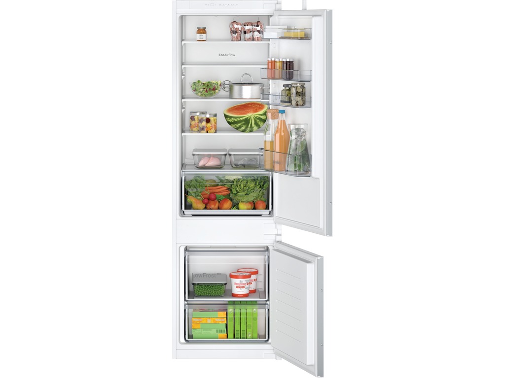 BOSCH Ugradbeni hladnjak,Serie 2| E, Eco Airflow,177cmH:200L, Z:70L,5 polica,