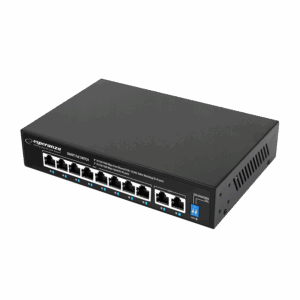 SWITCH 8 PoE + 2 UPLINK ESPERANZA  ETHERNET SWITCH 10/100/1000 MATRIX, ENS108