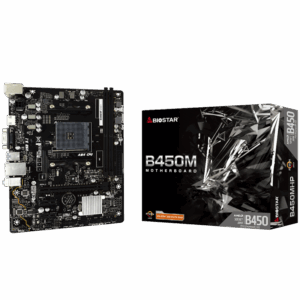 BIOSTAR MB B450 AM4 2 x DDR4 4 x SATA II 1 x VGA