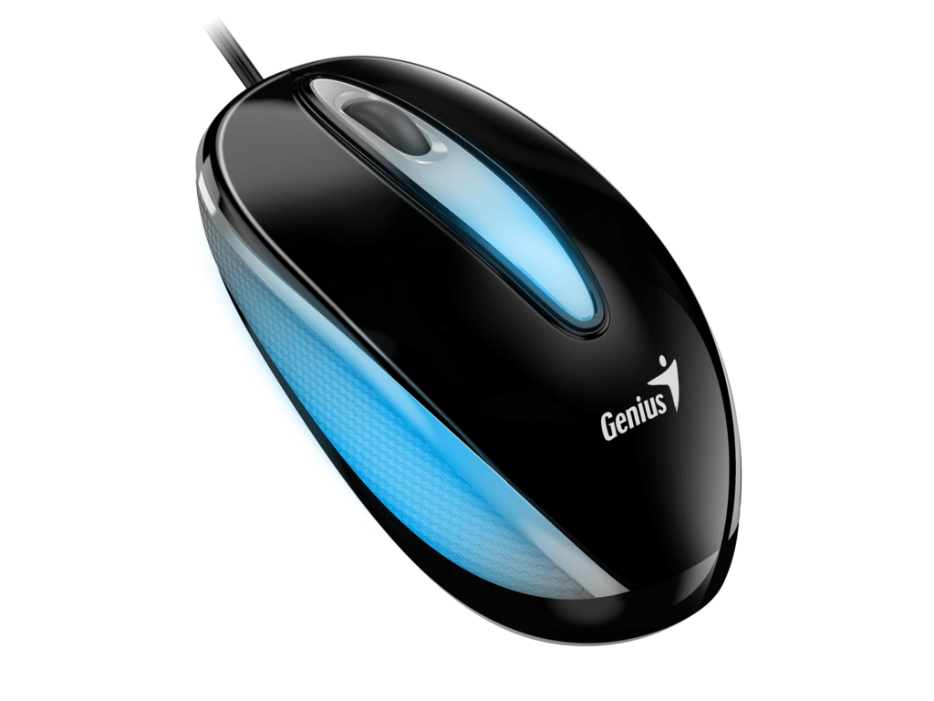 Genius miš DX-Mini USB LED miš black, 1000 DPI, 1.5m, 3 tipke, optički