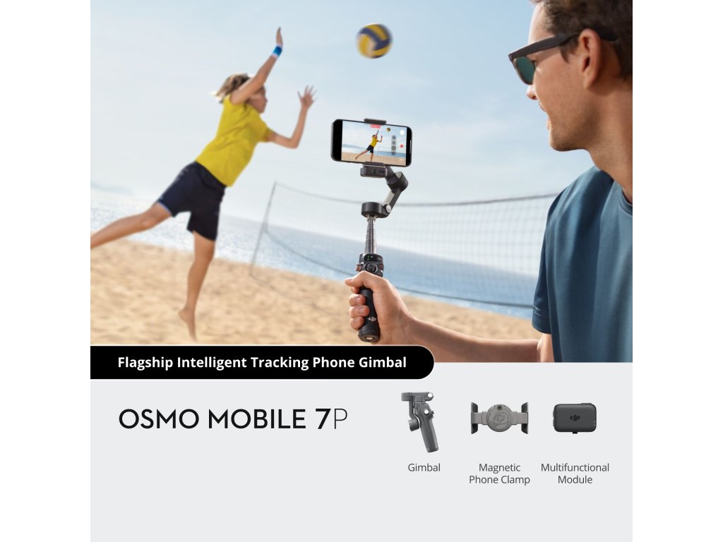 DJI Osmo Mobile 7P NEWdrzac za telefon, ActivTrack,snimanje iz raz. uglova, baterija do 10h