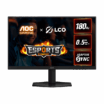MONITOR AOC LED 24G42E 23.8" Fast IPS Gaming 180Hz 1920x1080 (FHD) Adaptive Sync 0.5ms 300 cd/m2 1000:1 HDMI 2.0, DisplayPort 1.4, Tilt VESA