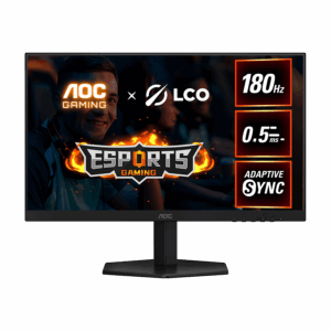 MONITOR AOC LED 24G42E 23.8" Fast IPS Gaming 180Hz 1920x1080 (FHD) Adaptive Sync 0.5ms 300 cd/m2 1000:1 HDMI 2.0, DisplayPort 1.4, Tilt VESA