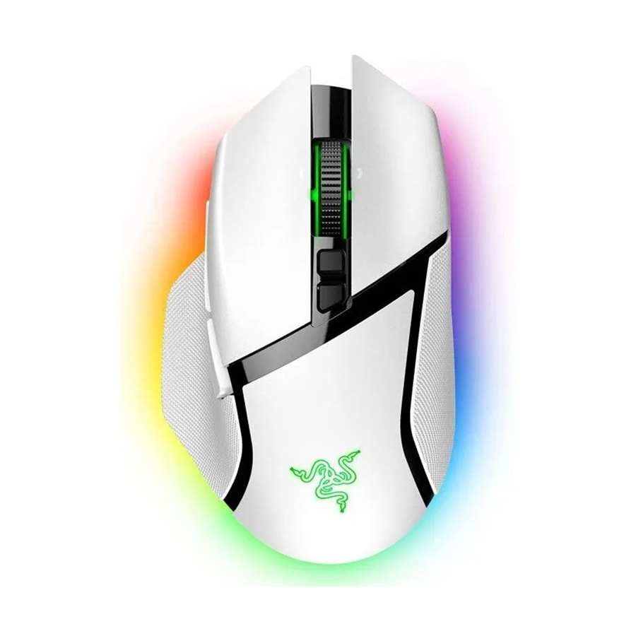 Miš Razer Basilisk V3 Pro – Ergonomic Wireless Gaming Mouse – White Edition – EU Packaging, RZ01-04620200-R3G1