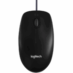 LOGITECH B100 Corded Mouse - BLACK - USB - B2B
