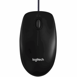LOGITECH B100 Corded Mouse - BLACK - USB - B2B