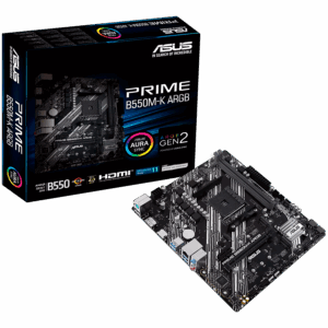 ASUS PRIME B550M-K ARGB AM4 mATX MB - AMD B550