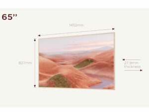 TCL 65"A300W NXTVISION 4K QLED; Google OS; 144Hz VRR ART TV; Dolby Atmos; Ambient mode; HDMI 2.1;Flat & Slim Frame Design; Movable Floor Stand; "Ai" Art; Matte Screen;  HDR10+