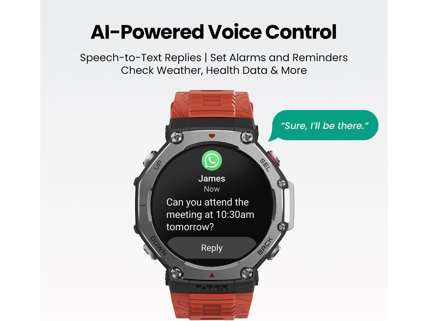 Amazfit T REX 3 Lava 1.5″ AMOLED; 27 days battery life; GPS; 100 ATM vodootporan