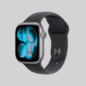 Apple Watch Series 11 GPS 42mm Space Grey Aluminium Case With Black Sport Band MEV44 M/L