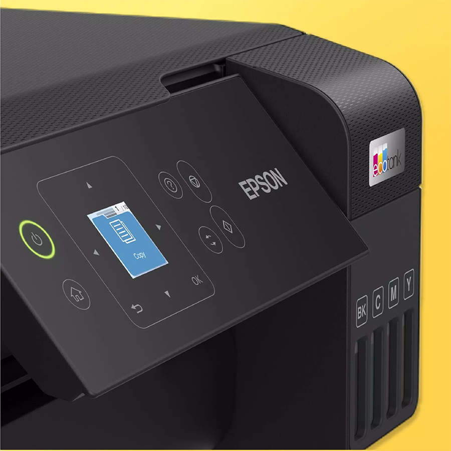 Printer EPSON EcoTank L3560 print/scan/copy/fax Rez.4.800 x 1.200 dpi. 33str/min Monokrom.20str/min Colour. ADF.Duplex.USB, LAN.WiFi. tinte br.103