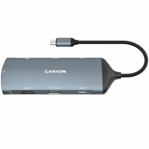 CANYON hub DS-15 8in1 4k USB-C Dark Grey