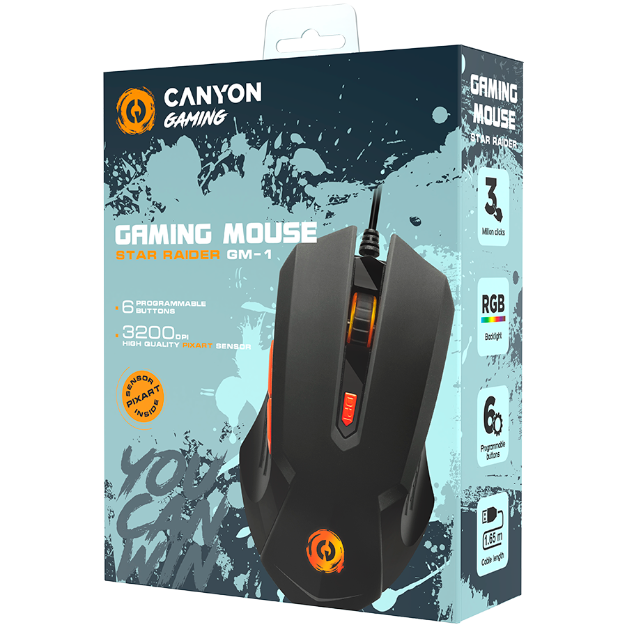 CANYON mouse Star Raider GM-1 RGB 6buttons Wired