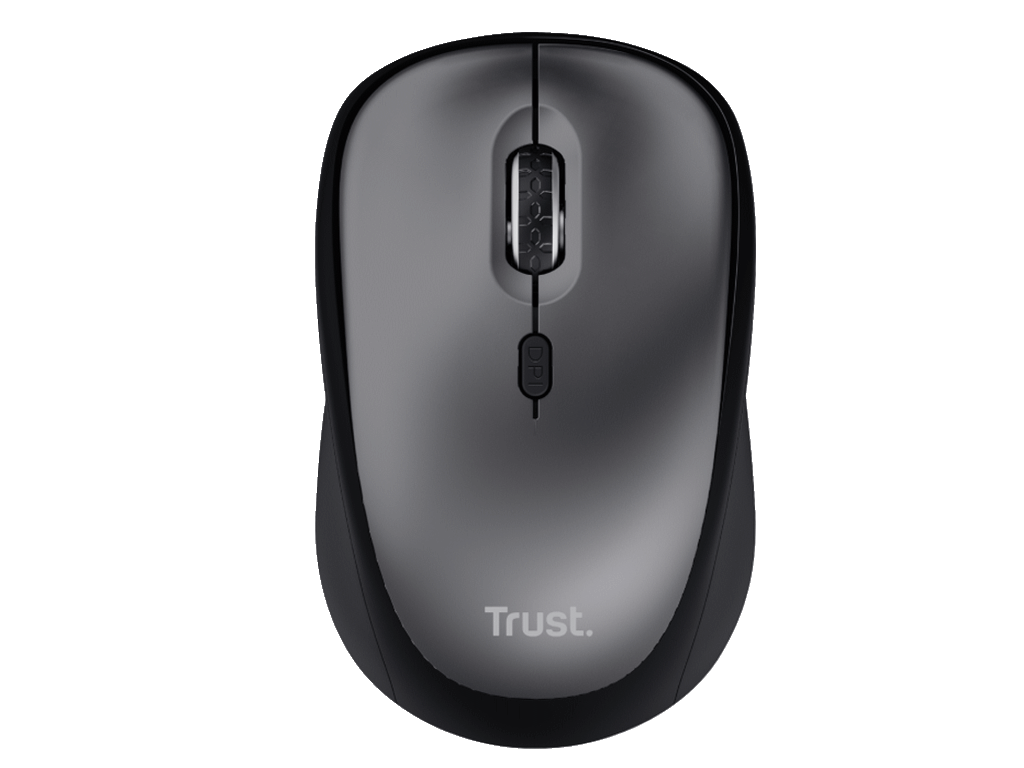 Trust Yvi+ Silent wireless miš,crni, sa tihim tipkama, 800-1600 dpi, optički, 4 tipke