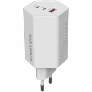 CANYON charger HEXAGON 65 GaN 65W 2xPD 1xQC EU