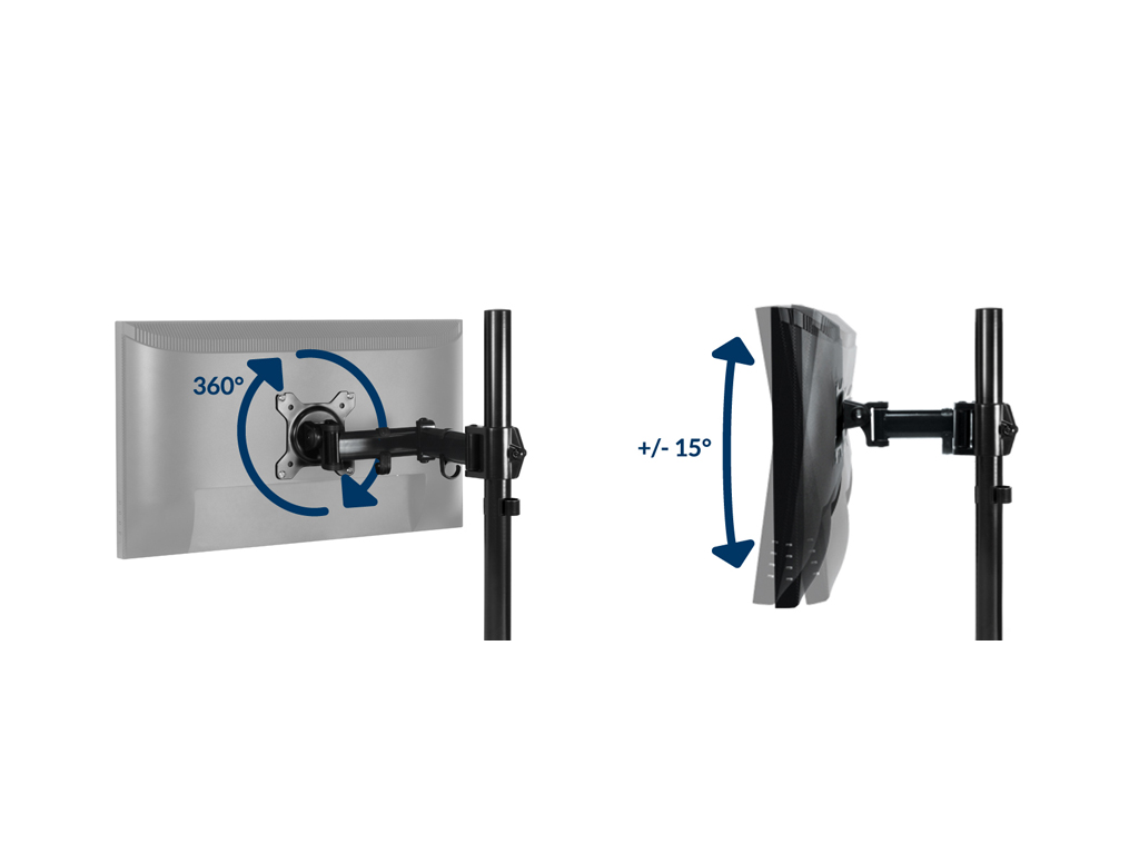 Arctic Z1 nosač za monitore, Basic single nosačDesk mount monitor arm