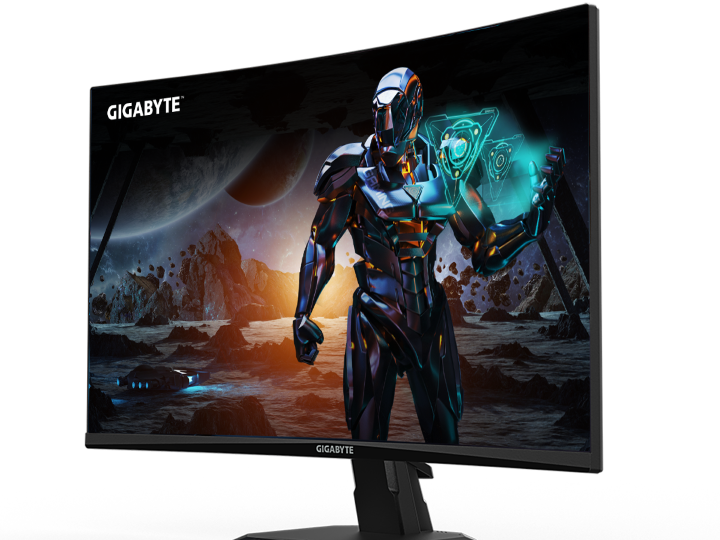 Gigabyte Monitor 27″ GS27FC EU27″ VA 1500R, 1920×1080 FHD, 250cd, 180Hz, 1ms, 2x HDMI, 1x DP