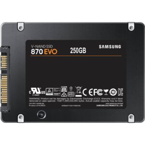 SAMSUNG SSD 870 EVO 250GB;2.5'' SATA3;V-NAND MLC;560MB/s read