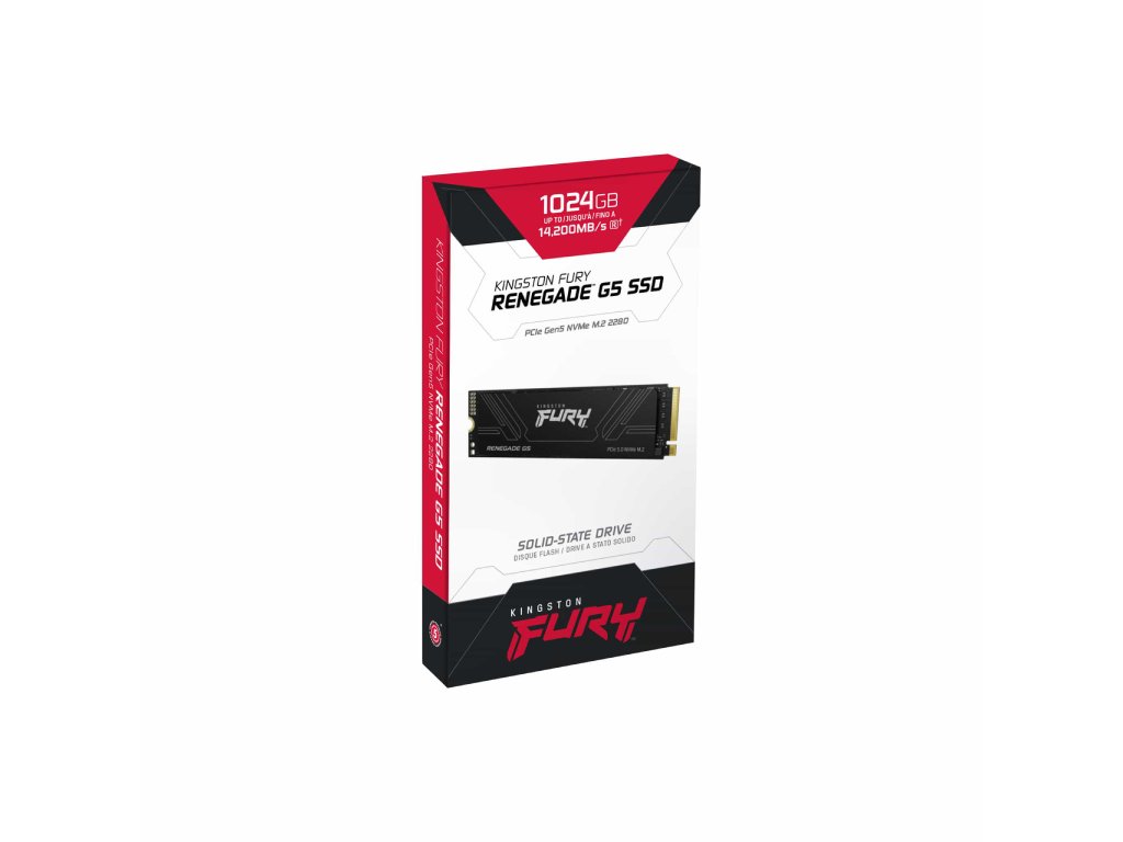 Kingston SSD 1TB NVMe M.2Fury Renegade, PCIe 5.0R/W : 14200/11000MB/s