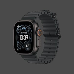 Apple Watch Ultra 3 49mm Black Titanium Case+Black Ocean Band MF0J4