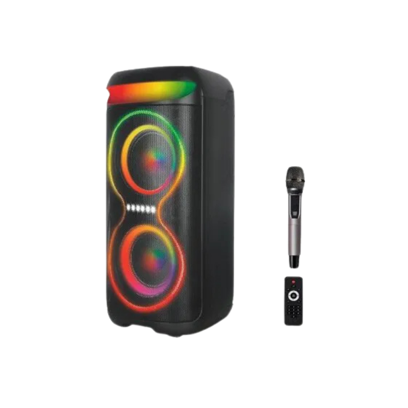 Bluetooth zvucnik XO F58 40W RGB + daljinski i wireless mikrofon Black