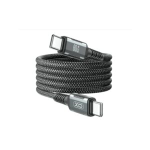 USB kabal XO NBQ267 magnetic Type C- Type C 60W 1m Black