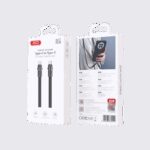 USB kabal XO NBQ288B Type C - Type C 60W Lanyard-uzica Black