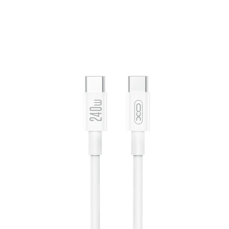 USB kabal XO NBQ298 Type C – Type C 240W White