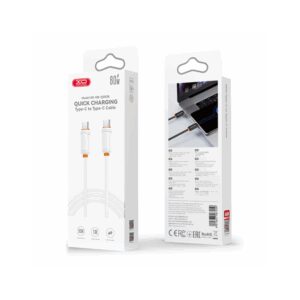 USB kabal XO NBQ302AB Type C - Type C 60W 1m White