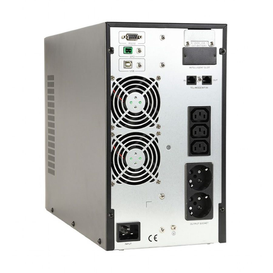 UPS GEMBIRD Online UPS, 3000 VA, 2700W, Online. EG-UPSO-3000
