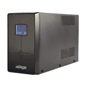 UPS GEMBIRD EG-UPS-035, USB and LCD display, 2000 VA, 1200W, black