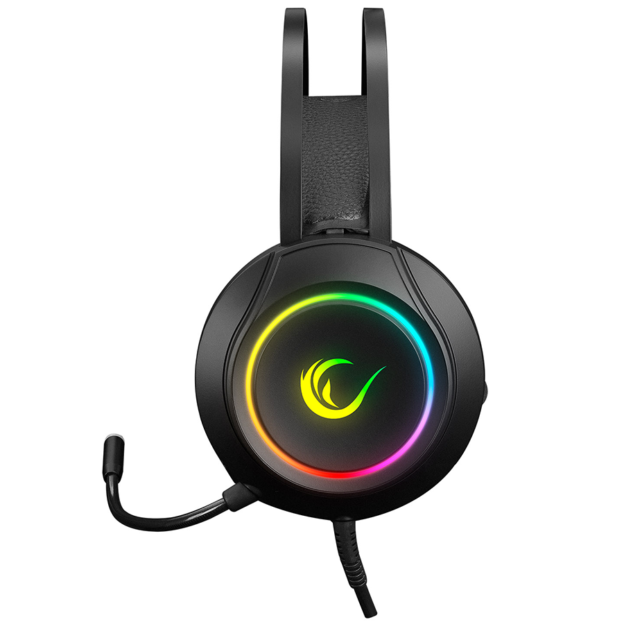 Slušalice sa mikrofonom gaming RAMPAGE RM-K45 ORBIT-S Black RGB Led 7.1 Gaming Headset with Microphone, 35150