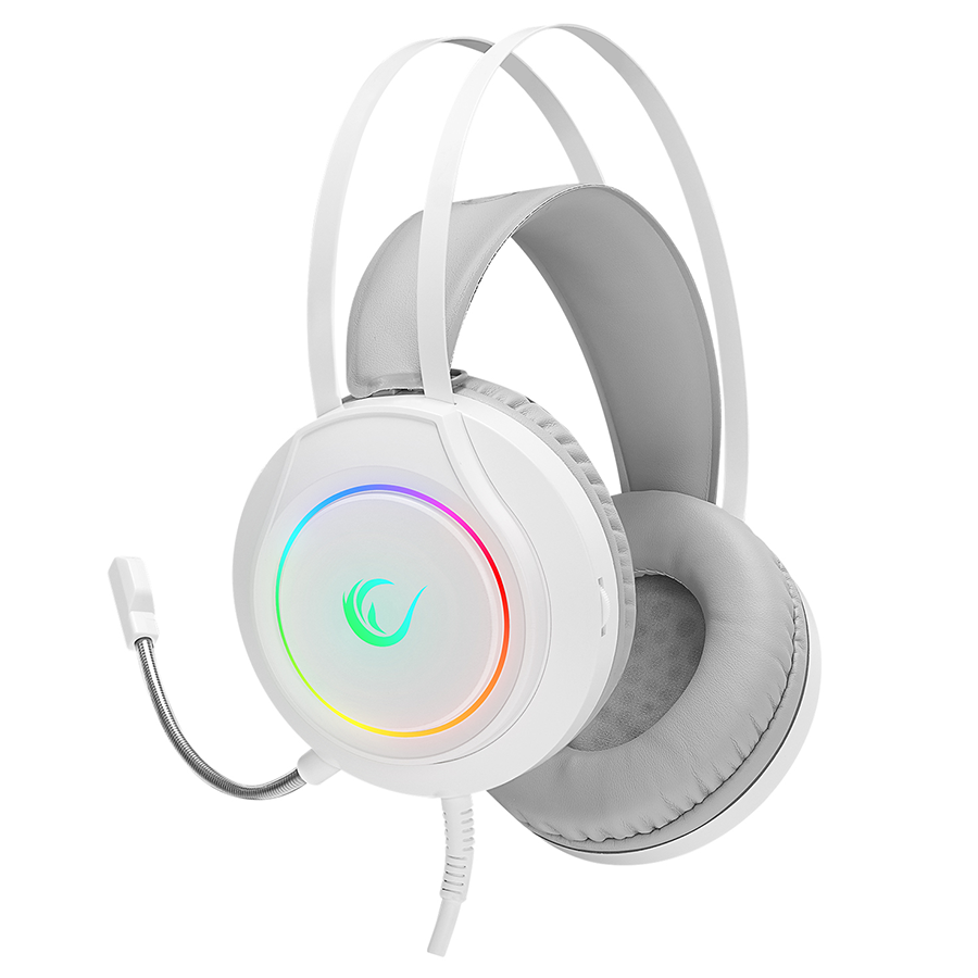 Slušalice sa mikrofonom gaming RAMPAGE RM-K45 ORBIT-S White RGB Led 7.1 Gaming Headset with Microphone, 40794