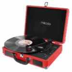Gramofon Mikado Nostalgia MN-P317 Red Turntable + Rca + Bluetooth Supported Music Box, 23651