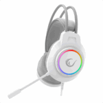 Slušalice sa mikrofonom gaming RAMPAGE RM-K55 Kipchak White RGB Led 7.1 Gaming Headset with Microphone, 42658