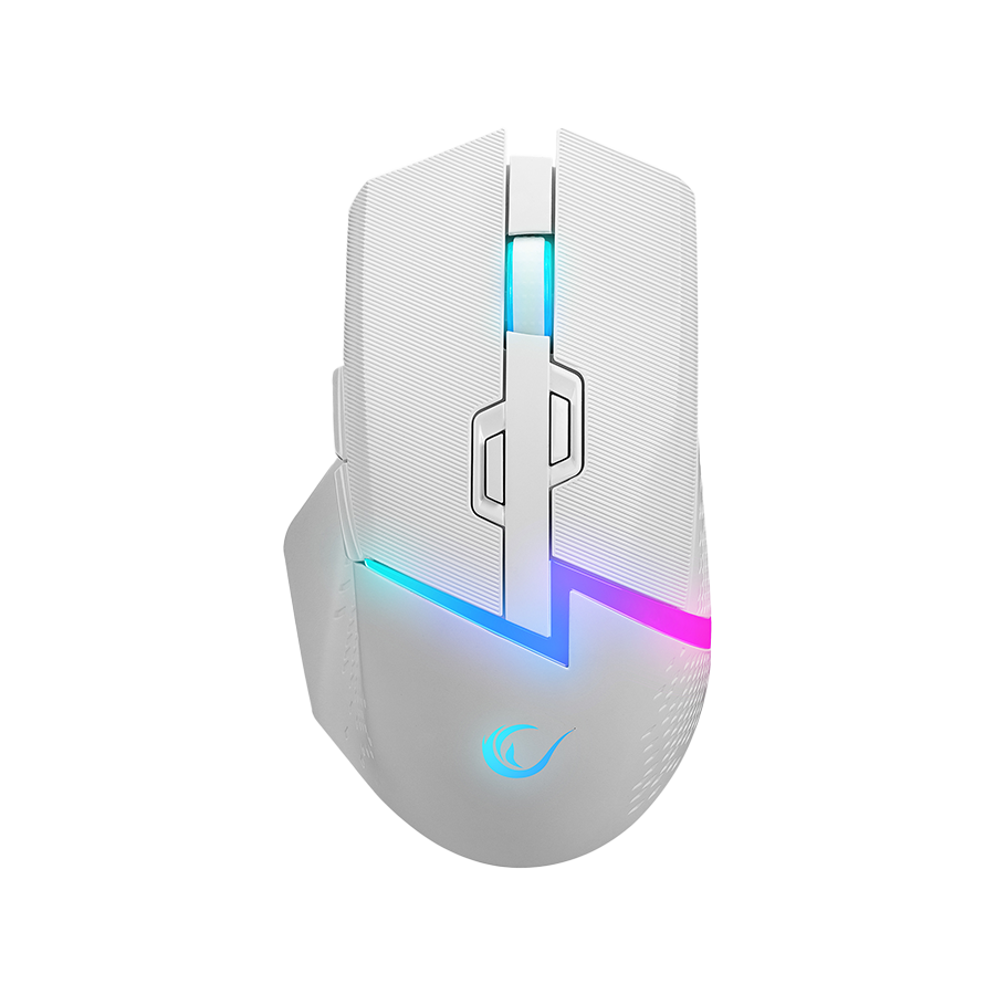 Miš gaming RAMPAGE DROP M3 V2 24000 DPI 3311 Sensor White RGB Rechargeable Wireless 80 Million Huano Switch Gaming Mouse, 42562 - Image 2