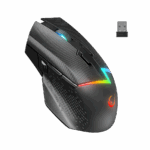 Miš gaming RAMPAGE DROP M3 V2 24000 DPI 3311 Sensor Black RGB Rechargeable Wireless 80 Million Huano Switch Gaming Mouse, 42561