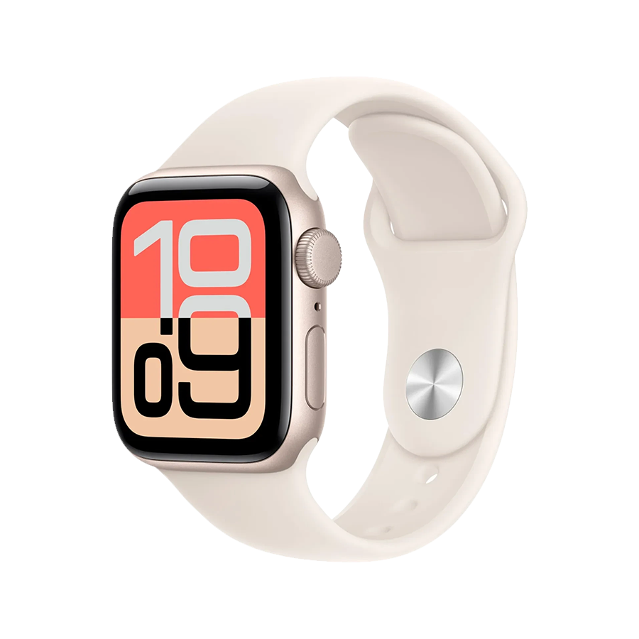 Apple Watch SE 3 40mm Aluminum Case with Starlight Sport Band – S/M - MEH34