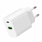 USB punjač 1xType-C + 1xUSB-A fast charger, 20W, white GEMBIRD, TA-UC-PDQC20-01-W