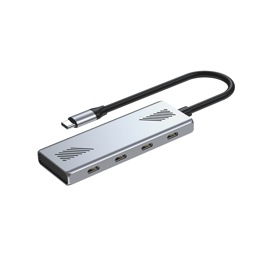 USB HUB GEMBIRD Type-C to Type-C, 4-port USB-C 3.2 (Gen 2) Type-C hub, UHB-CM-U310-C4-01